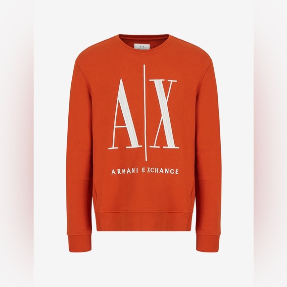 Armani Exchange Light Orange Crew neck sweatshirt - Picture 4 of 9